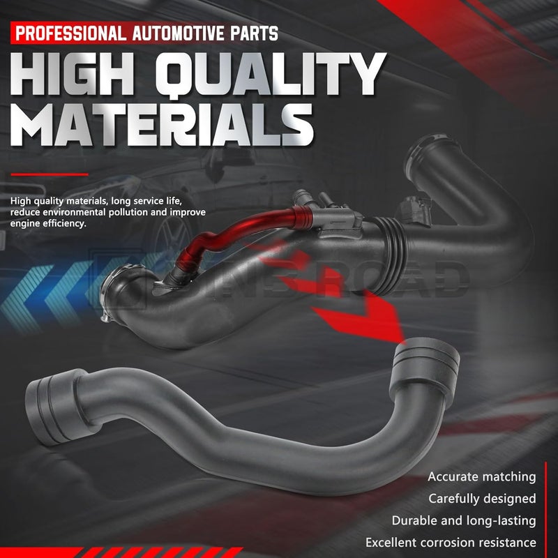 BINB ROAD Turbo Intake Pipe Repair Mini Hose 2710901929 2710901629 Compatible with Mercedes Benz C180 C200 E200 E350 SLK200 M271 W204 W212 W172 - Image 4